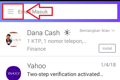 Cara login Yahoo! Mail tanpa password dengan fitur "Kunci Akun" 2