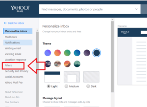 Cara mengaktifkan filter Yahoo! Mail untuk mengelompokkan email secara otomatis 5
