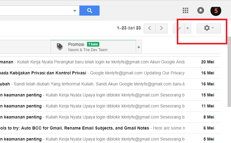 Cara membatalkan email yang terlanjur terkirim pada Gmail 1