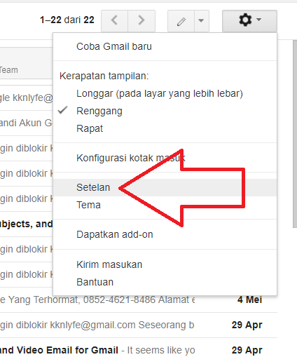 Cara membatalkan email yang terlanjur terkirim pada Gmail 3