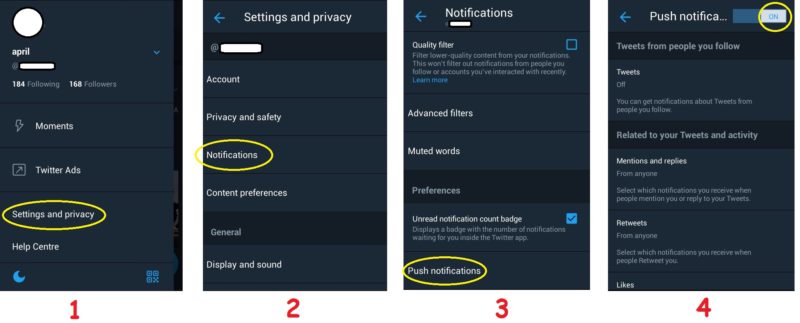 Memahami Pengaturan Notifikasi Twitter di Android 1