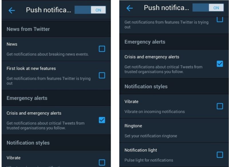 Memahami Pengaturan Notifikasi Twitter di Android 5