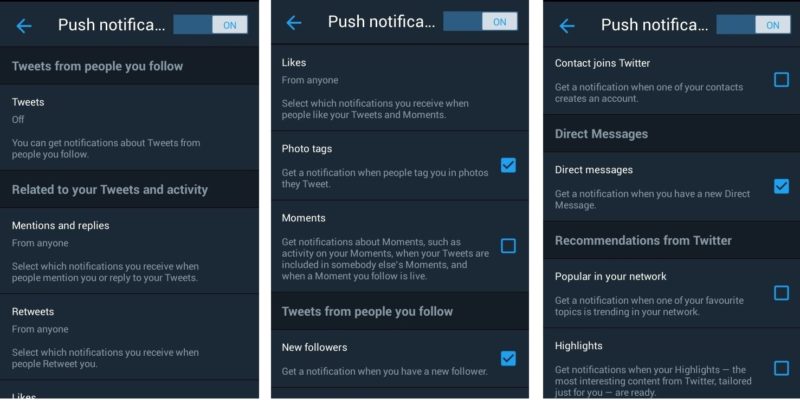 Memahami Pengaturan Notifikasi Twitter di Android 3