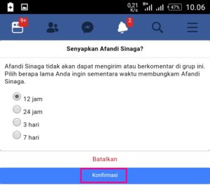Cara membuat anggota tidak bisa berkomentar di grup fb untuk sementara waktu 7 Laman konfirmasi