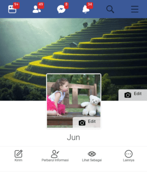 Cara Menambahkan Foto Profil Sementara Facebook di Android 8 Foto profil permanen