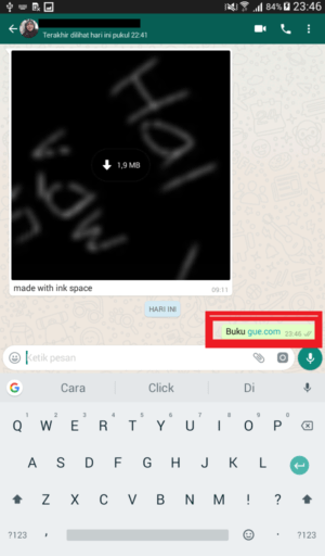 Cara mengetik dengan suara (men-dikte) di WhatsApp 13