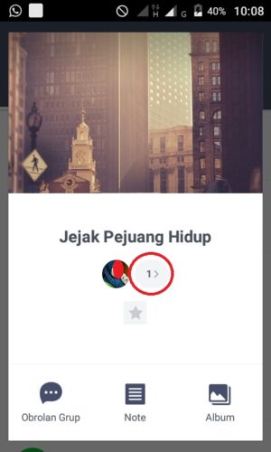 #2 cara mudah menghapus grup LINE di smartphone kamu 7 Tampilan saat ingin mengetahui daftar anggota grup di Line