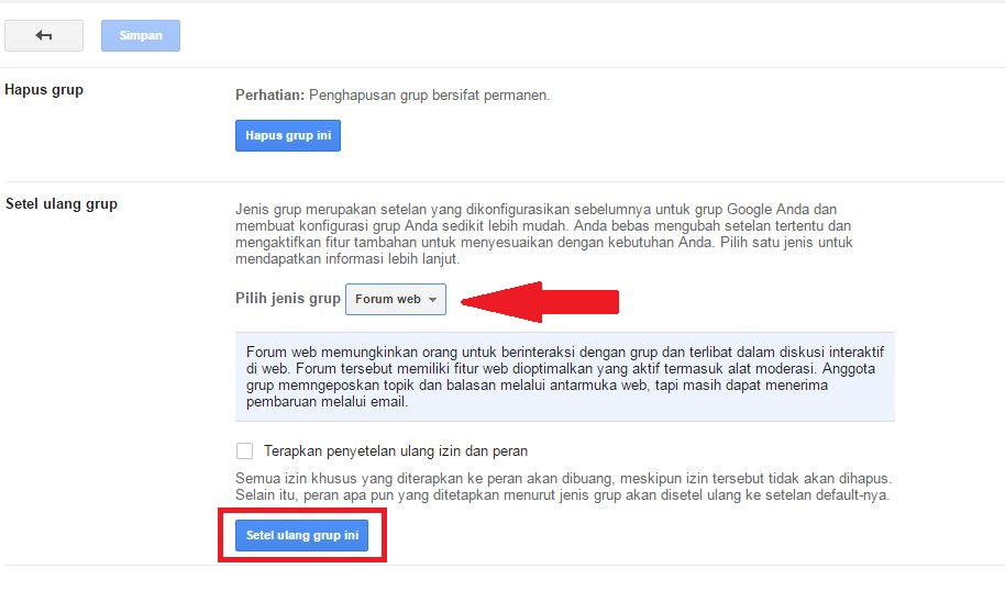Cara membuat grup milis di Gmail dengan google group 12 Pilih salah satu jenis grup yang diinginkan