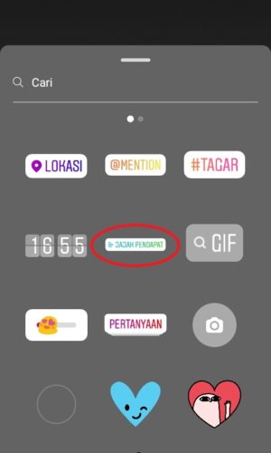Cara membuat polling di instagram kamu 3 Tampilan stiker "poll" untuk melakukan polling