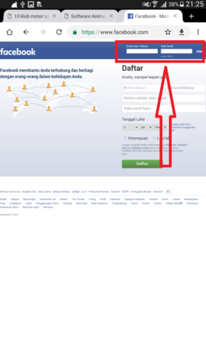 Cara mengatasi Beranda atau Kabar Berita Facebook tidak Muncul 3 email dan password