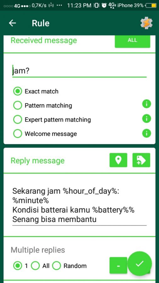 Aplikasi bot Whatsapp untuk auto-reply pesan otomatis 21