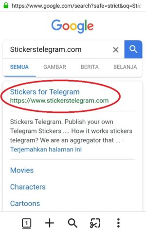kunjungi situs stickerstelegram.com untuk mencari koleksi sticker menarik
