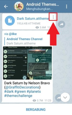 Tampilan channel "Android Themes"
