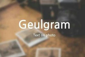 "Geulgram" Capture from google 