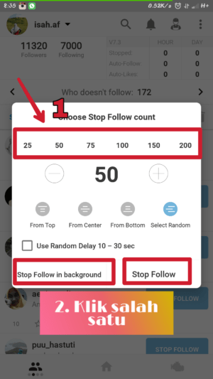 Cara Cepat Unfollow Akun Instagram yang Tidak Follback Sekaligus 7