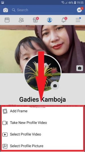 tampilan frame