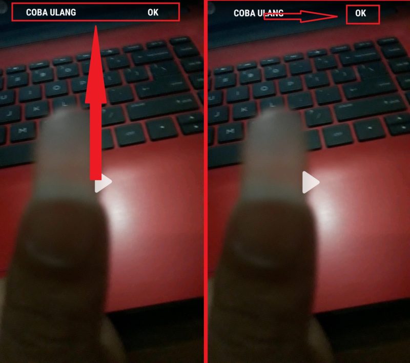klik ok di pojok atas