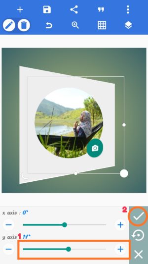 Cara Membuat Foto Profil Di Whatsapp Menjadi 3D 14 rotasi dan ubah-ubah parameternya