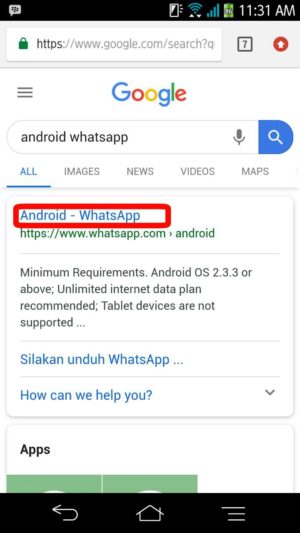 Kunjungi link whatsapp android