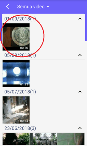 Cara membuat foto profil whatsapp bergerak 3 Memilih video yang akan dijadikan GIF.