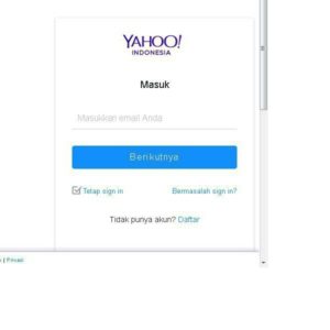 Masukkan alamat email Yahoo kamu, kemudian tap berikutnya