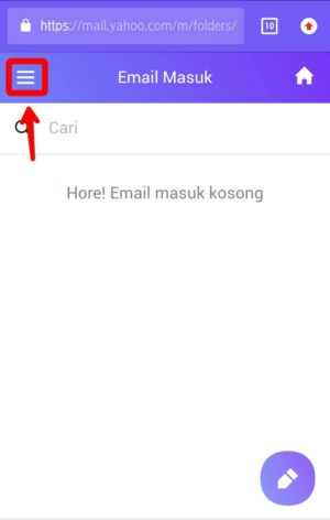 Tap icon garis tiga di pojok kiri atas