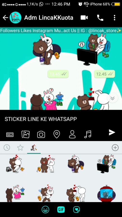 Cara menambah sticker Line ke Whatsapp