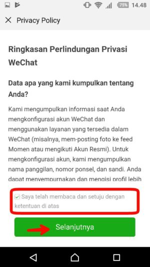 Diblokir membuka akun sementara yang wechat WeChat Blokir