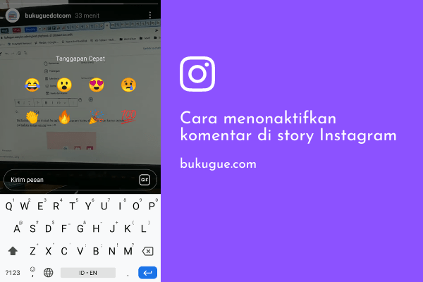 Cara menonaktifkan komentar di Story Instagram