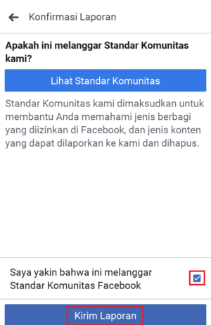 Cara menghapus akun facebook permanen 13 Kirim laporan