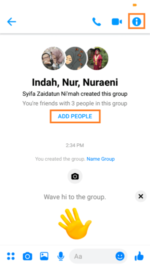 grup chat berhasil dibuat