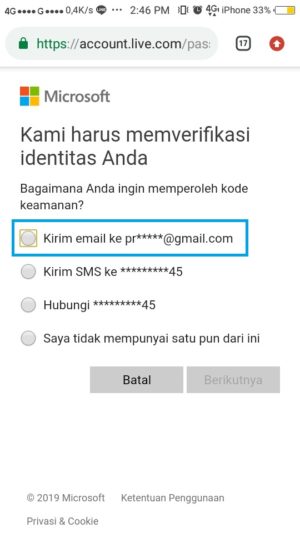 Cara Mengatasi Lupa Password Email Outlook 3