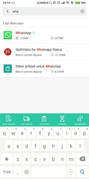 Cara mengatasi Whatsapp yang tidak bisa kirim gambar 7 Cari Whatsapp