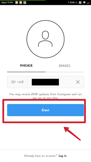 Cara membuat akun instagram baru lewat hp 11