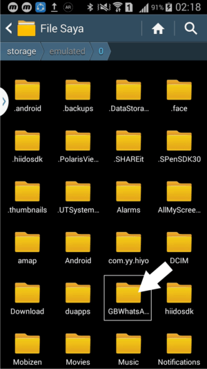 Diblokir sementara saat pakai whatsapp mod? Ini cara mengatasinya 4 Ubah folder GBWhatsApp menjadi folder WhatsApp saja.