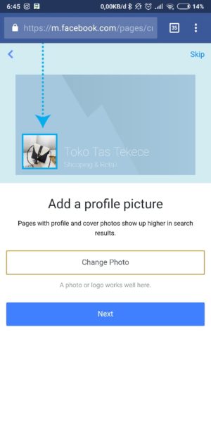Cara membuat Fanspage Facebook lewat HP 12 Pilih Next