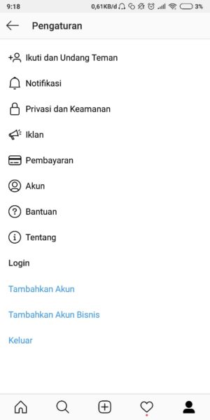 Cara mengembalikan Fitur Superzoom Instagram yang tidak muncul 1 Log Out dari Instagram