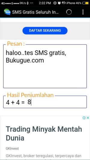 Cara kirim SMS gratis (tanpa pulsa) kesemua operator lewat Internet 4 Cara kirim SMS gratis (tanpa pulsa) kesemua operator lewat Internet 3