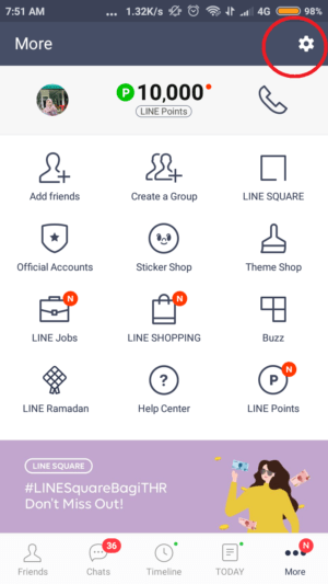 Cara logout dari akun Line tanpa menghapus akun 15