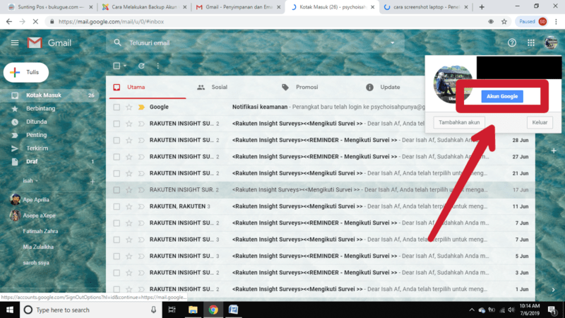 Cara mem-backup pesan email di inbox Gmail ke komputer kamu 1