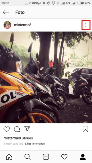 Cara menghapus postingan foto dan video di Instagram 1 Cari postingan yang mau dihapus.