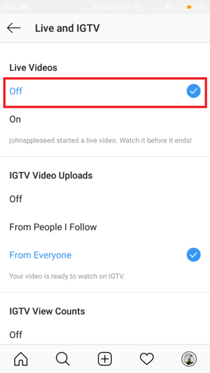 Cara mematikan notifikasi live instagram yang mengganggu 9