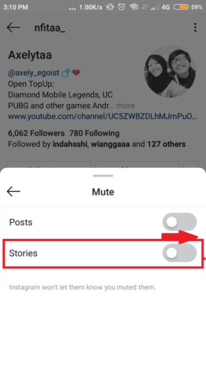 Cara me-mute postingan, story, dan DM di Instagram 23