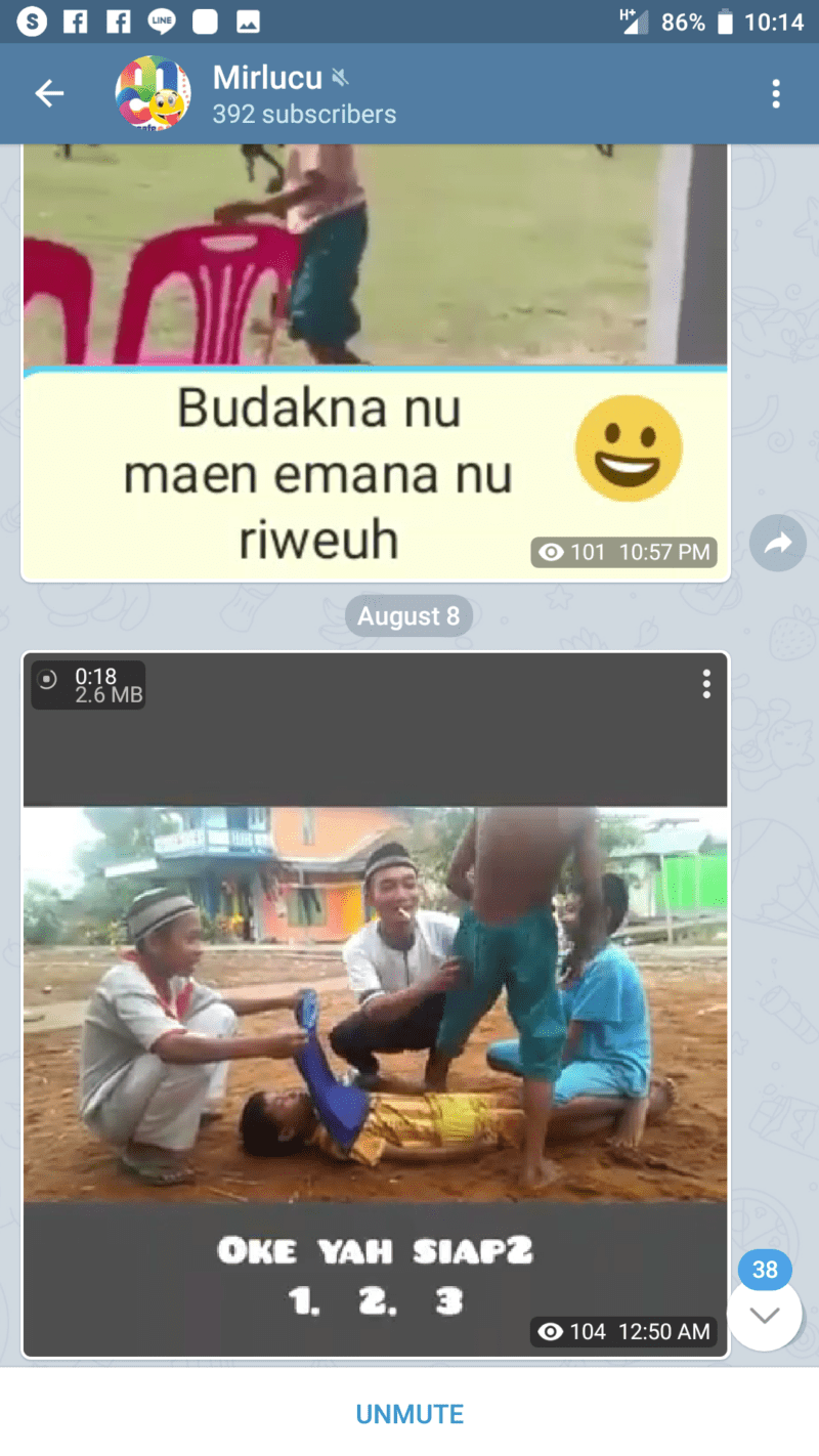Kumpulan grup dan channel humor di Telegram 5