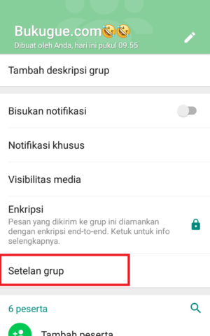 Cara mengbungkam anggota group di whatsapp 5