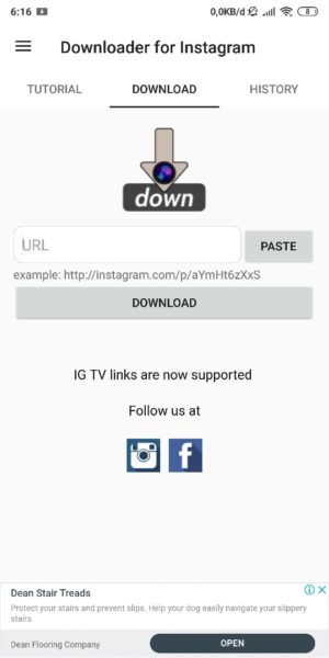 Masuk Ke Aplikais Downloader For Instagram