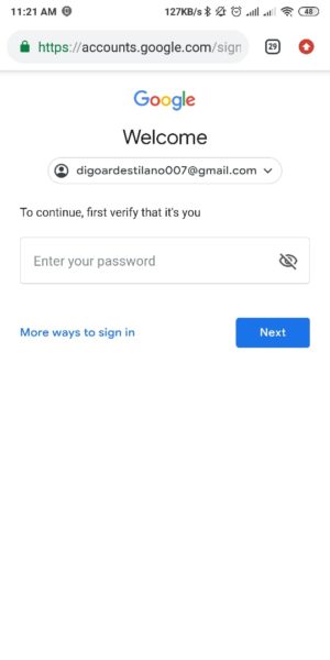 Masukkan Email dan Password