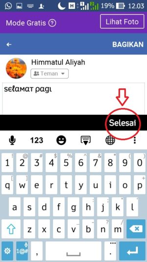 Cara membuat tulisan unik dan warna-warni di facebook 24 Ketuk menu “selesai”
