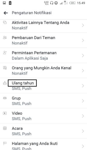 Laman notifikasi