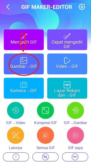 Cara membuat GIF di WhatsApp (dari foto atau video sendiri) 15 Pilih menu "Gambar-GIF"